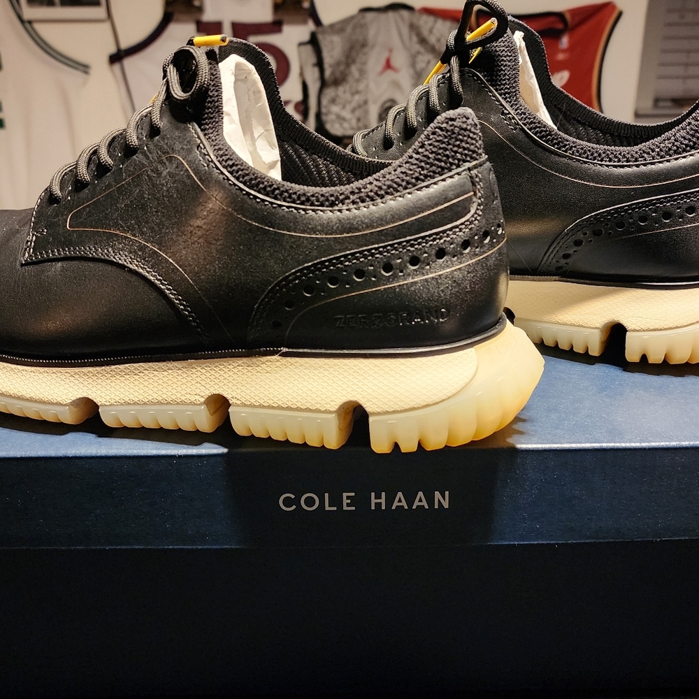 Cole Haan Black and Cream Oxfords